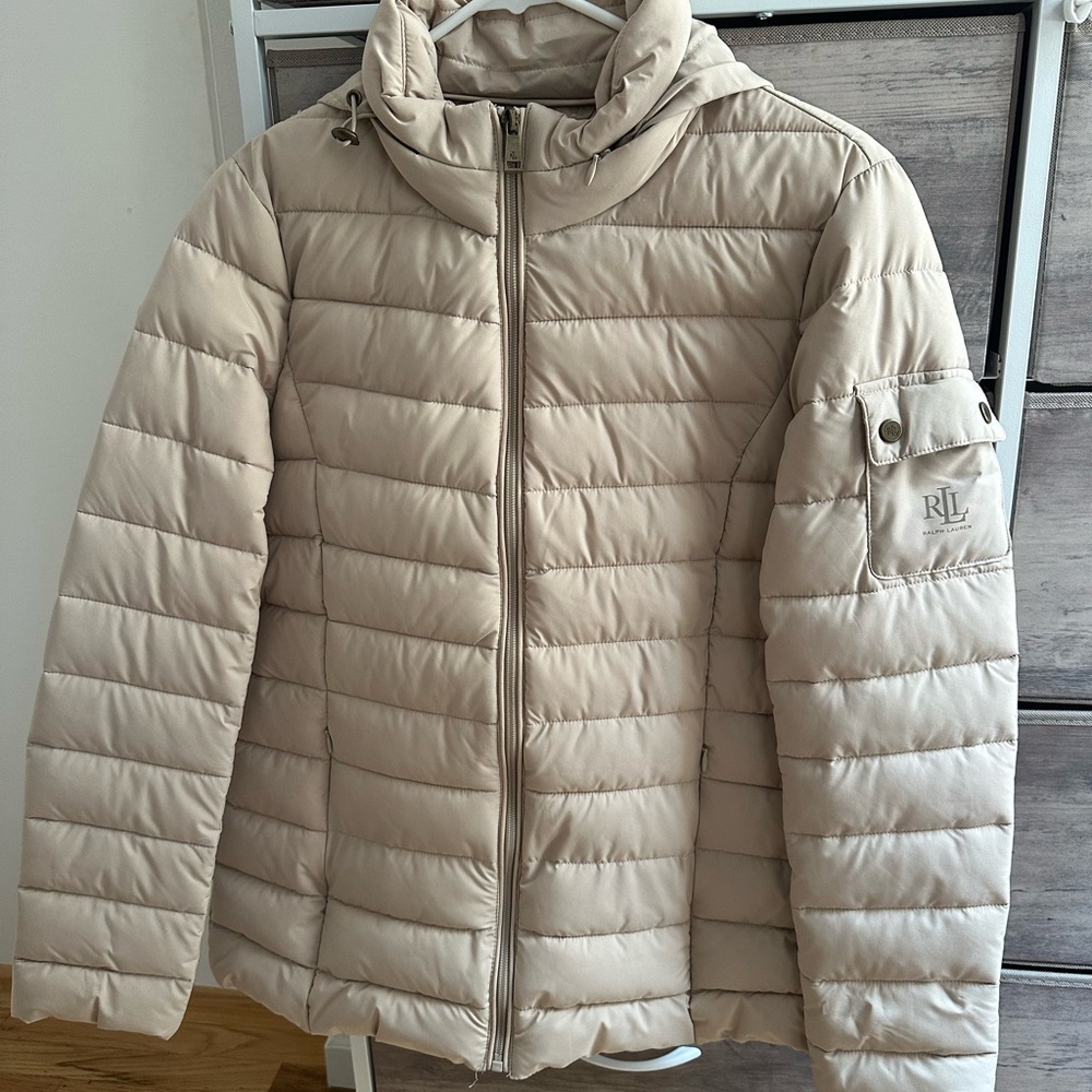 Ralph Lauren Woman Puffer Jacket, black label, foldable hood, SP